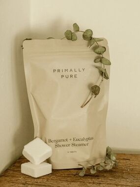 Primally Pure Bergamot + Eucalyptus Shower Steamer - New